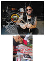 Frank Ferrer Guns N Roses Drummer signed 8x10 photo proof COA autographed GNR Star