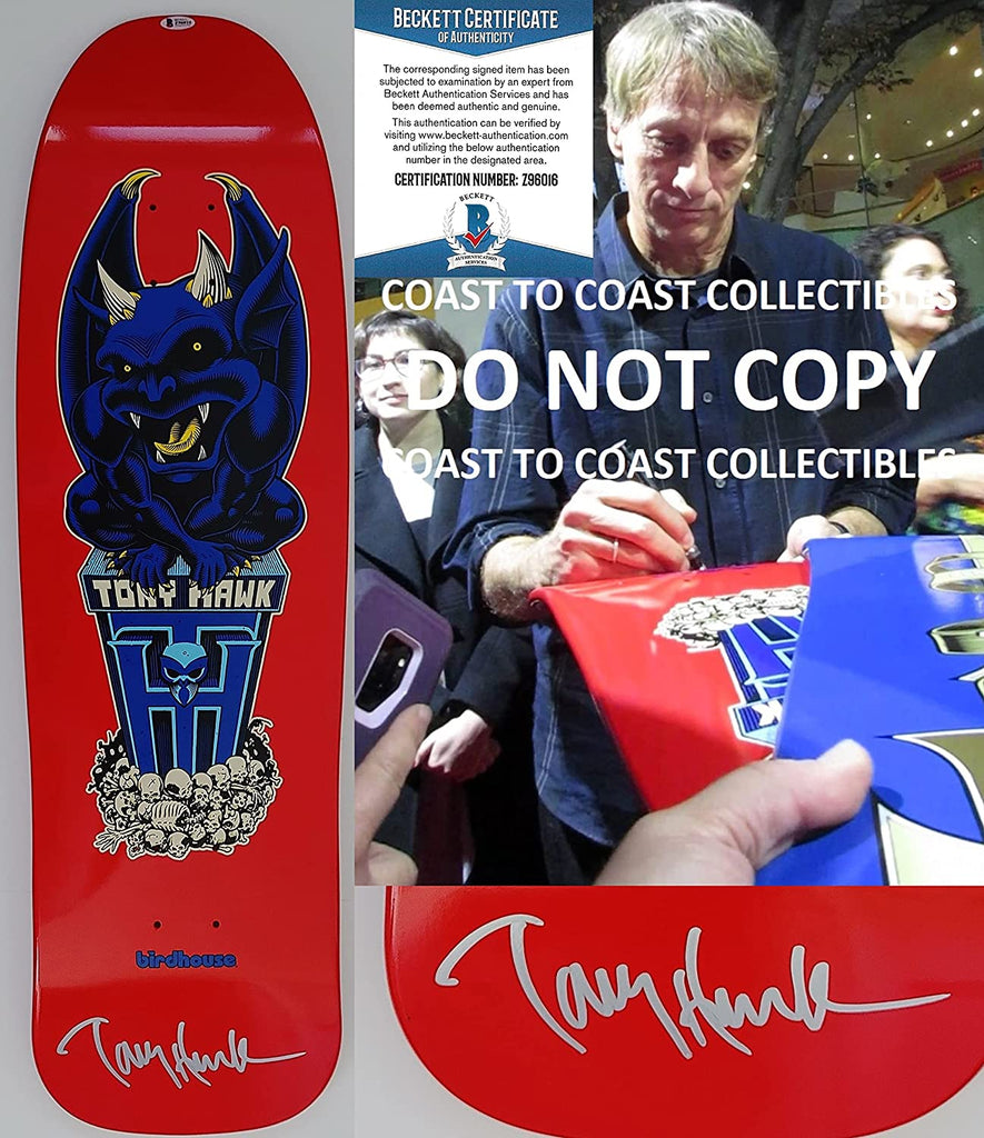 Tony Hawk signed autographed Birdhouse Skateboard Deck COA exact Proof Beckett