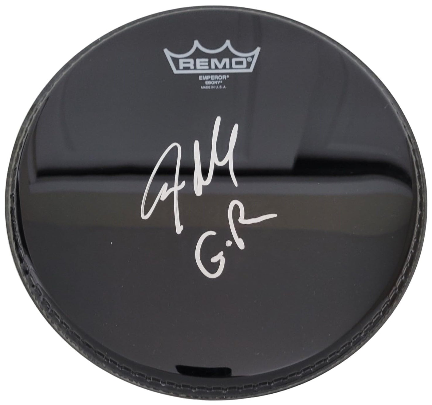 Steven Adler Guns N Roses drummer signed Drumhead COA proof autographed GNR