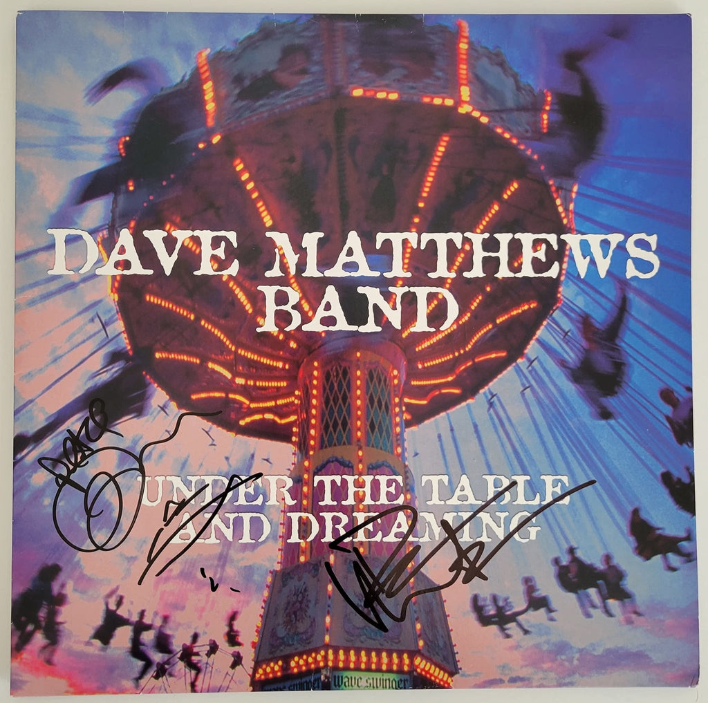 Dave Matthews signed Under the Table and Dreaming album COA proof Tim Reynolds Star