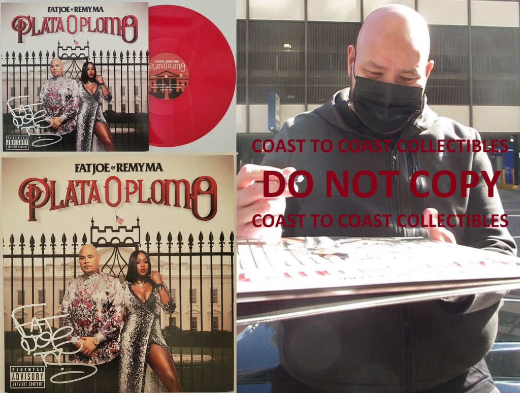 Fat Joe signed autographed Plata O Plomo album vinyl Record COA exact proof STAR