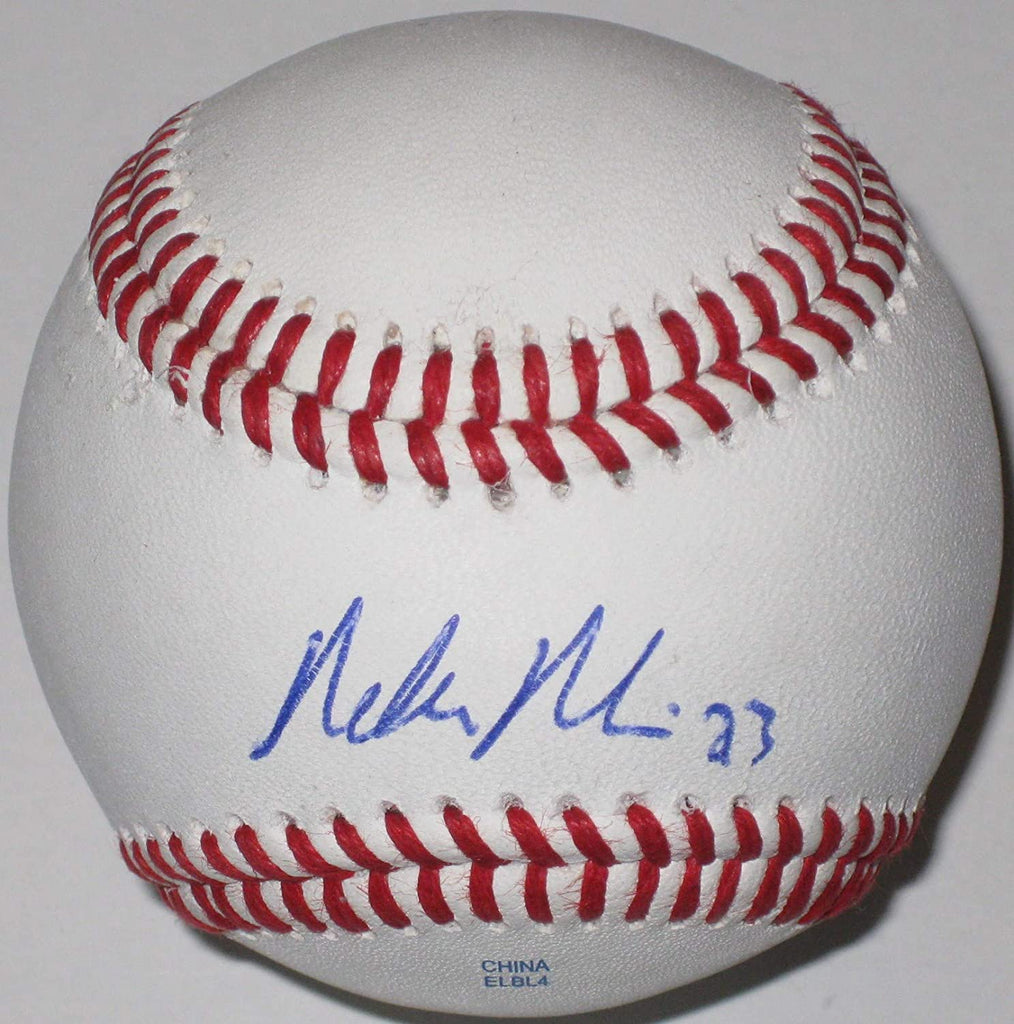 Mike Minor Texas Rangers Braves Royals signed autographed baseball COA proof