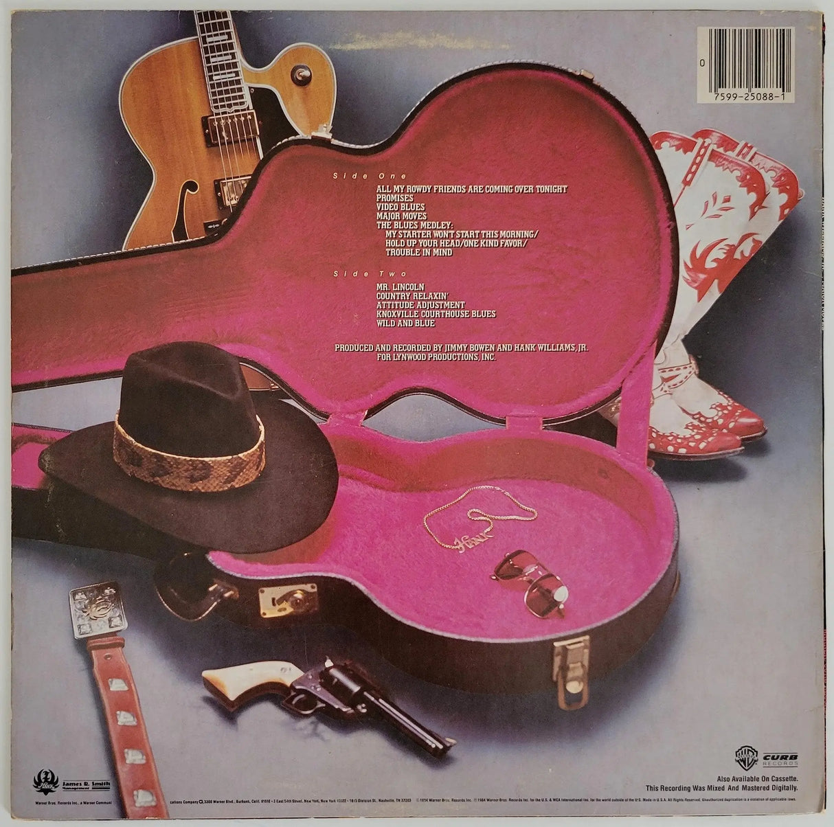 Hank Willams Jr signed Major Moves album vinyl record proof COA autographed Star