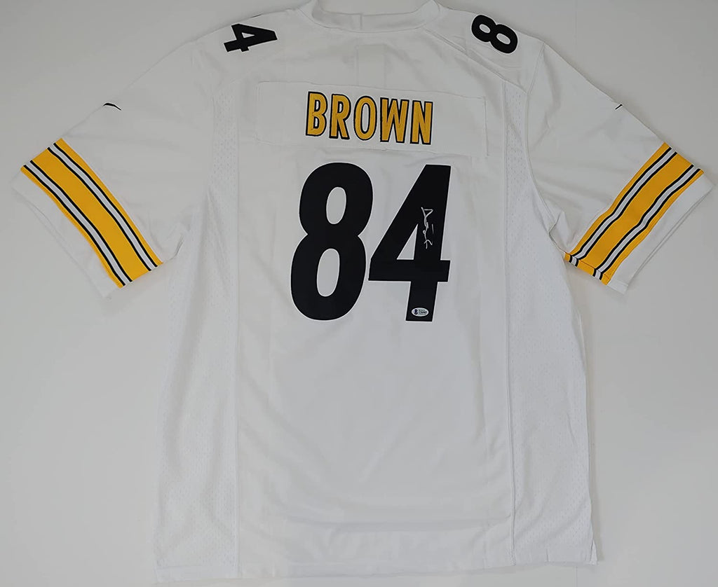 Antonio Brown signed Pittsburgh Steelers football Jersey proof Beckett COA autographed