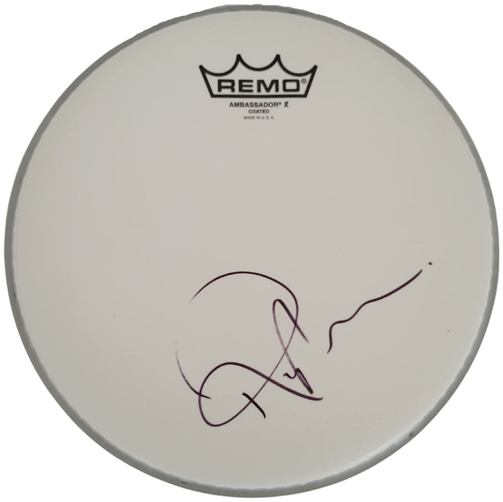 Roger Taylor Duran Duran drummer signed 8'' Drumhead COA exact proof.autographed STAR