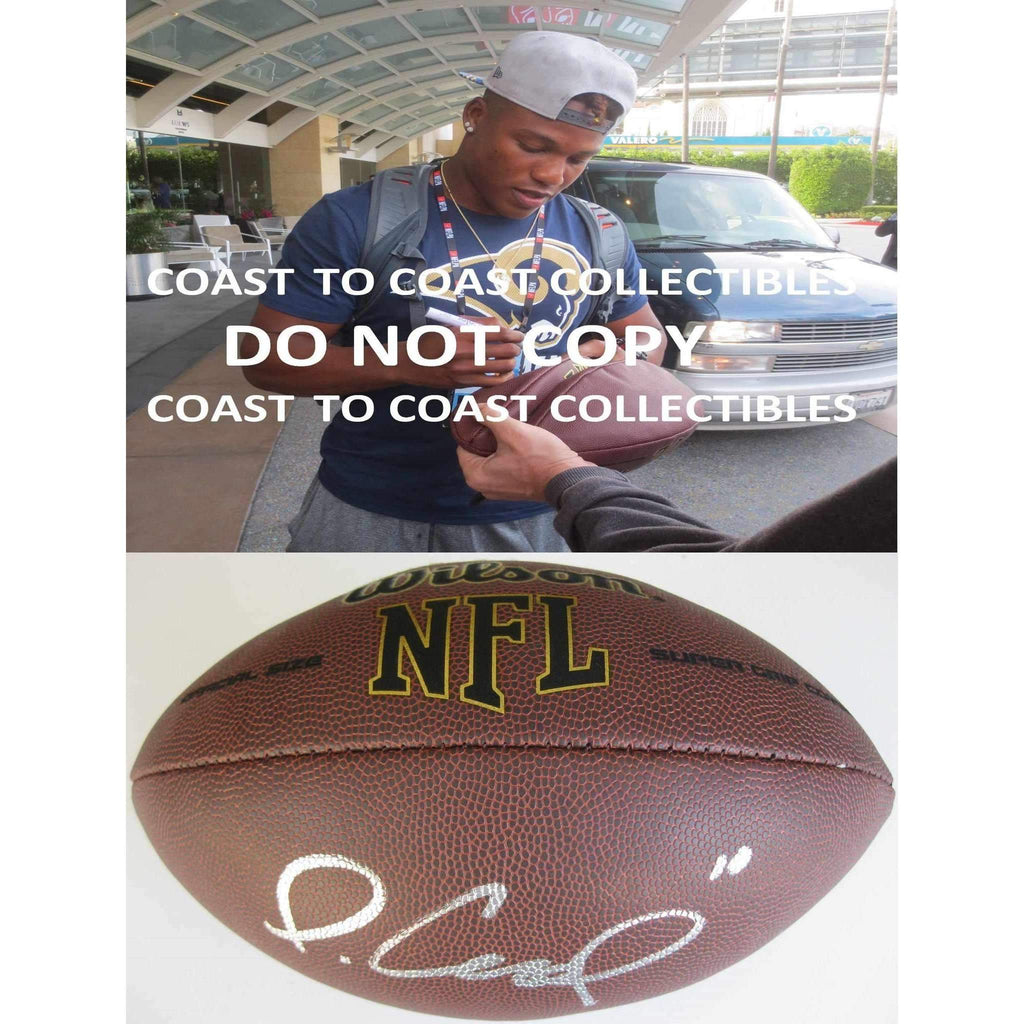 Pharoh Cooper, Los Angeles Rams, LA Rams, South Carolina, Signed, Autographed, NFL Football, a COA with the Proof Photo of Pharoh Signing the Football Will Be Included..