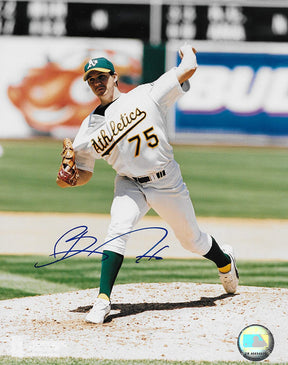 Barry Zito Oakland A's signed baseball 8x10 photo COA