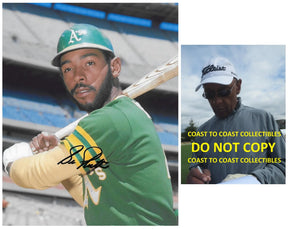 Bill North signed Oakland A's baseball 8x10 photo COA proof autographed
