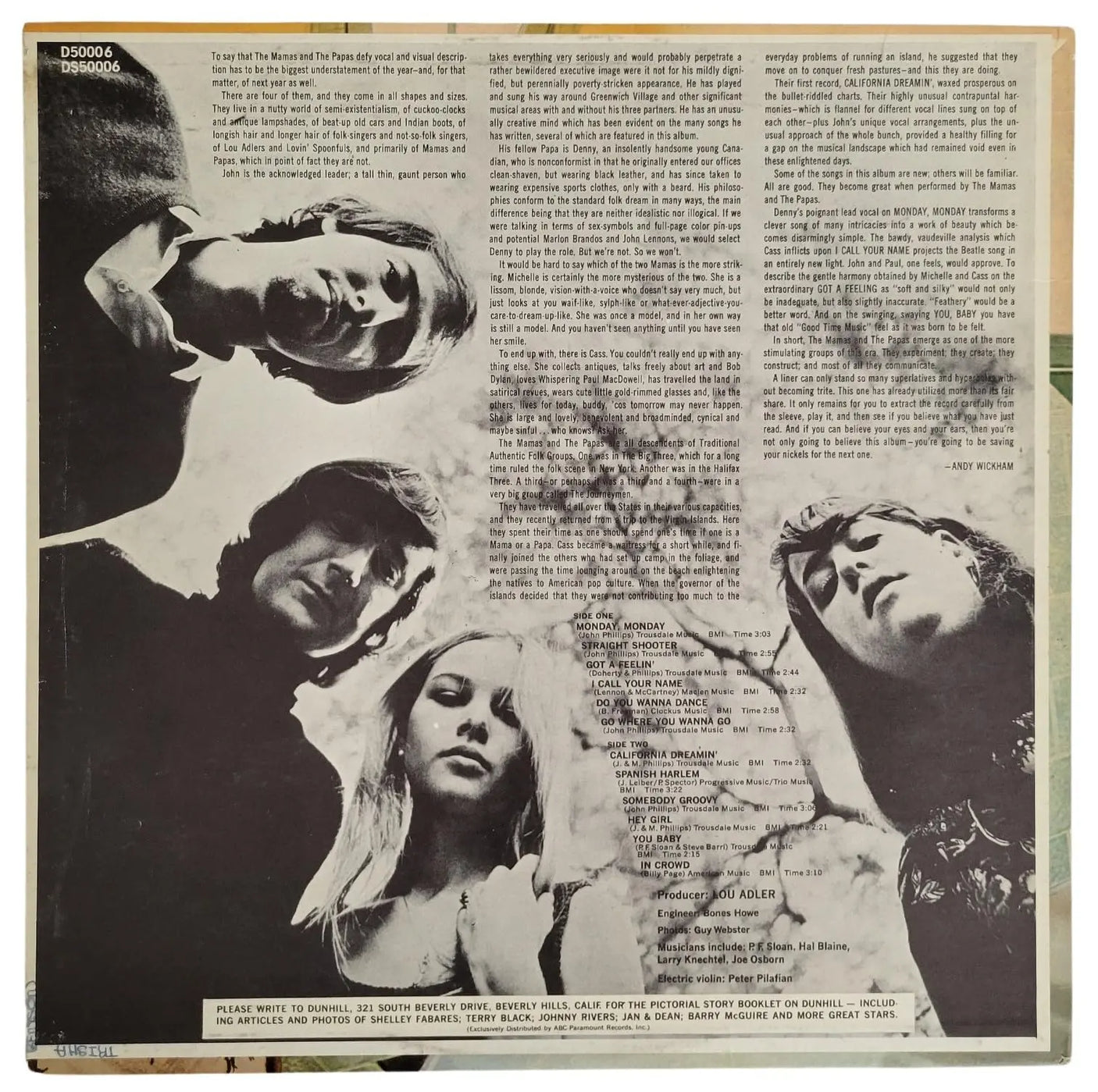 Michelle Phillips Signed Mamas and the Papas Album COA Proof Autographed Vinyl Record STAR