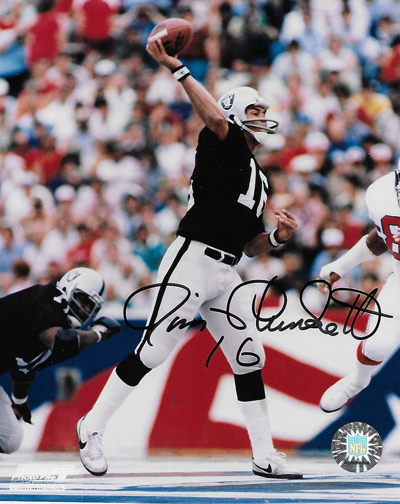 Jim Plunkett Oakland Raiders signed autographed, 8x10 Photo,exact proof COA