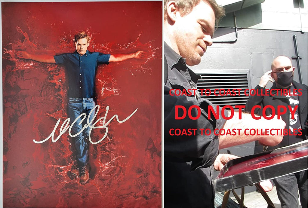Michael C Hall signed Dexter 11x14 photo COA exact proof autographed STAR