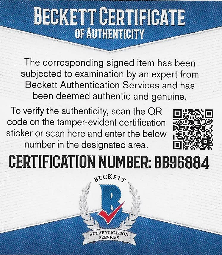 Jim McMahon Bears Philadelphia Eagles signed football proof Beckett COA autographed