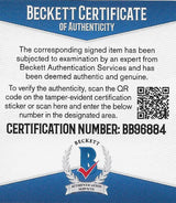 Jim McMahon Bears Philadelphia Eagles signed football proof Beckett COA autographed