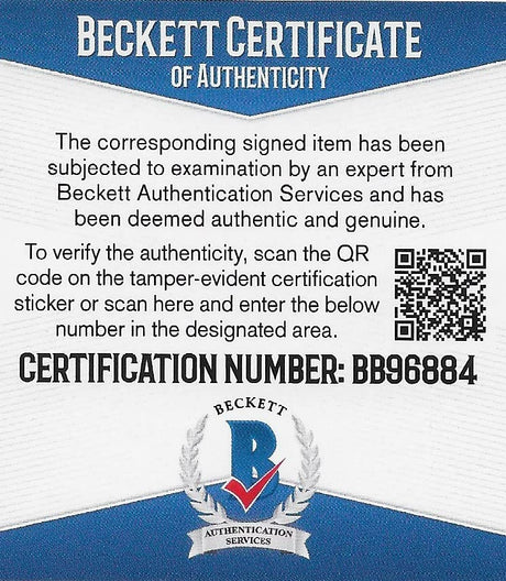 Jim McMahon Bears Philadelphia Eagles signed football proof Beckett COA autographed