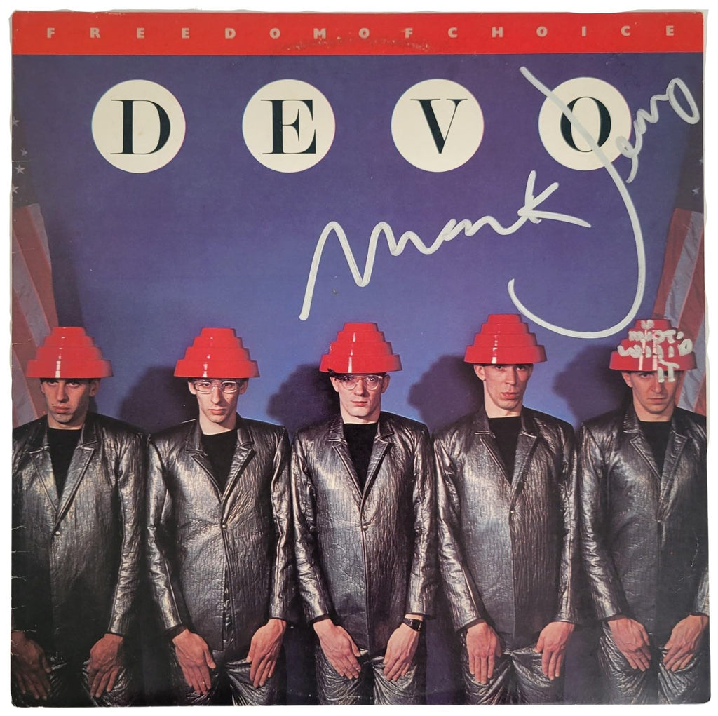 Mark & Gerald Signed Devo Freedon of Choice Album Proof Autographed Vinyl Record