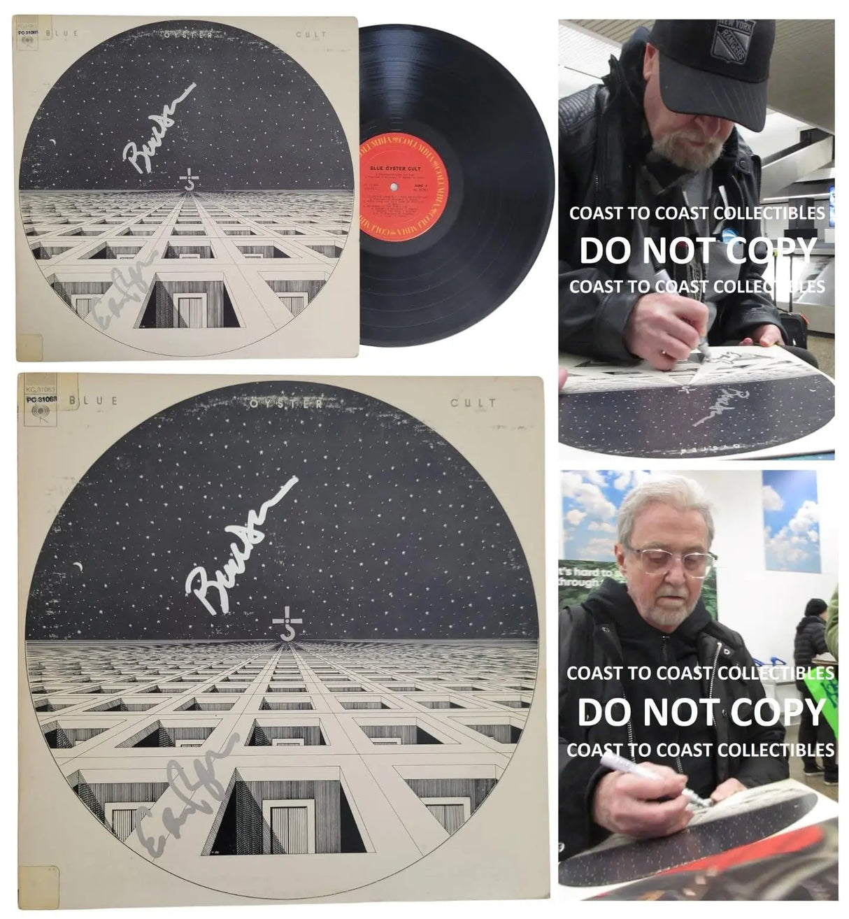 Buck Dharma Eric Bloom Signed Blue Oyster Cult Album COA Proof Autographed STAR