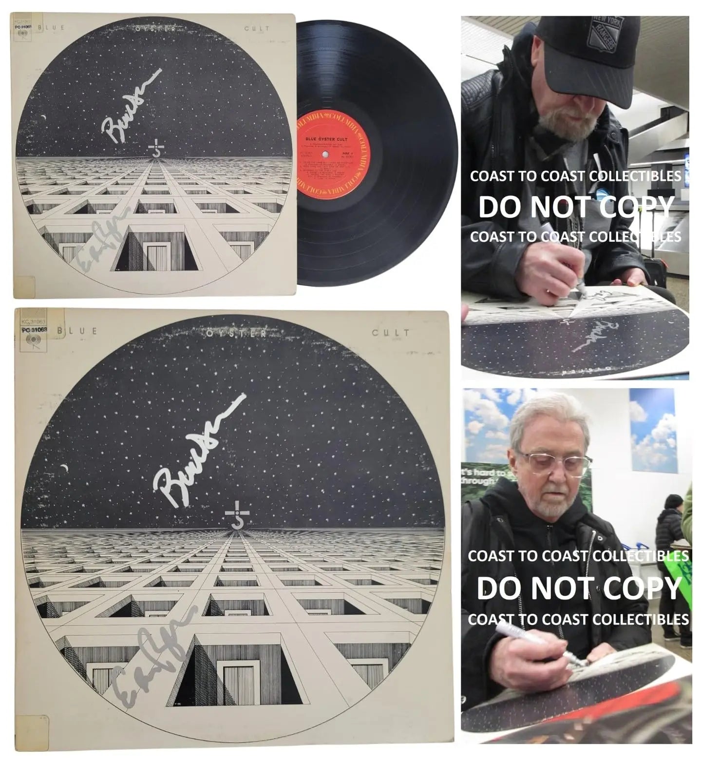 Buck Dharma Eric Bloom Signed Blue Oyster Cult Album COA Proof Autographed STAR