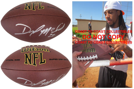 Dexter McCluster Kansas City Ciefs Signed Football Proof COA Ole Miss Rebels