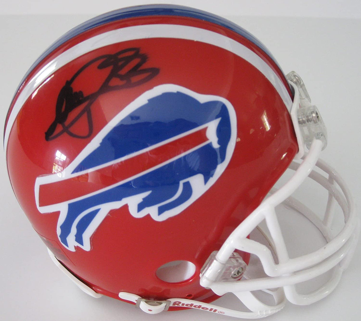 Thurman Thomas Andre Reed signed autographed Buffalo Bills mini helmet proof Beckett COA