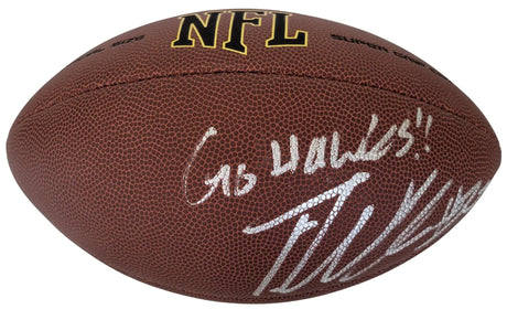 Tariq Woolen Seattle Seahawks signed NFL football COA exact proof autographed