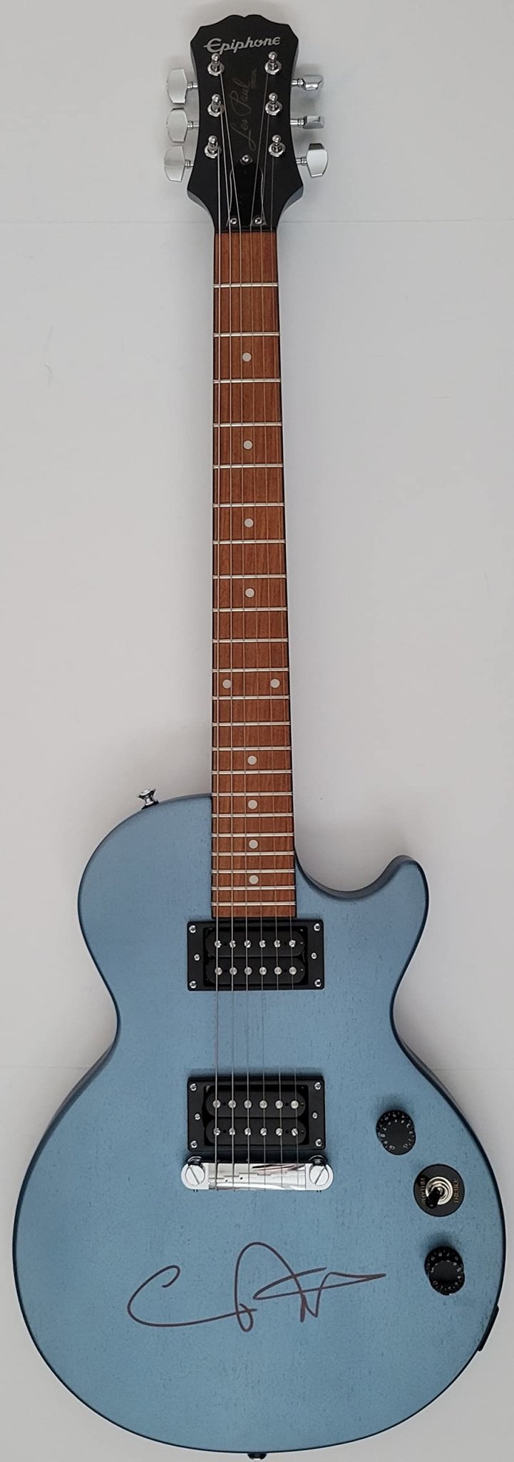 Carlos Santana signed Epiphone Les Paul guitar exact proof COA autographed star very Rare