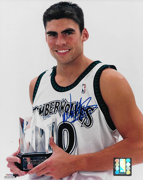 Wally Szczerbiak signed Minnesota Timberwolves basketball 8x10 photo COA