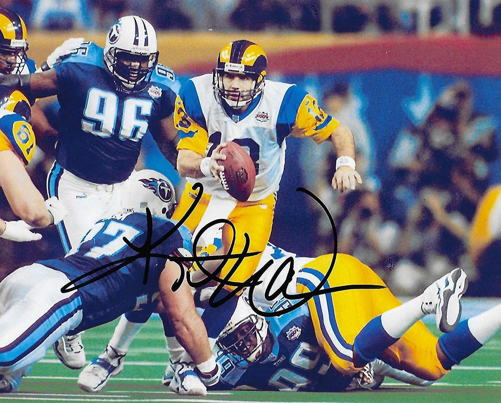 Kurt Warner St Louis Rams signed autographed, 8x10 Photo, proof COA