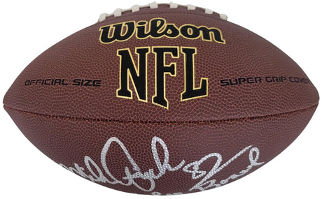 Mike Quick Philadelphia Eagles Signed Football Proof COA Autographed