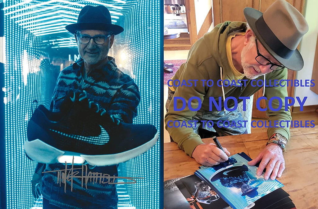 Tinker Hatfield Nike Air Jordan designer signed 8x10 photo COA proof autograph STAR.