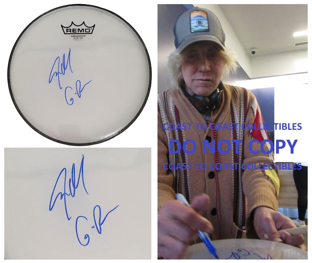 Steven Adler Guns N Roses drummer signed Drumhead COA proof autographed. GNR