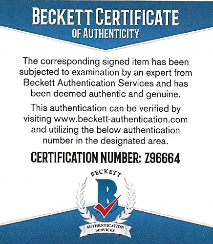 Lavar Arrington Penn State Washington signed NFL football proof Beckett COA