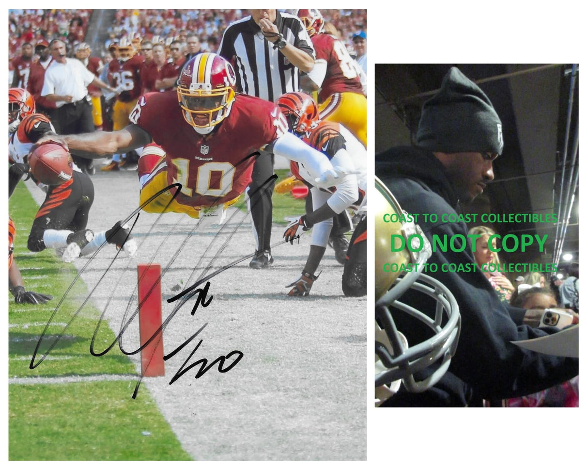 Robert Griffin III RG3 Signed Washington Football 8x10 Photo COA Proof Autographed..