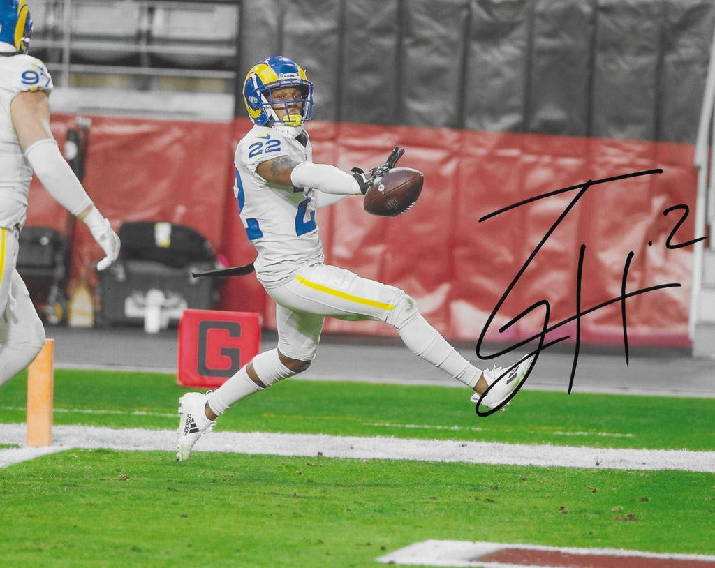 Troy Hill signed Los Angeles Rams football 8x10 photo Proof COA autographed