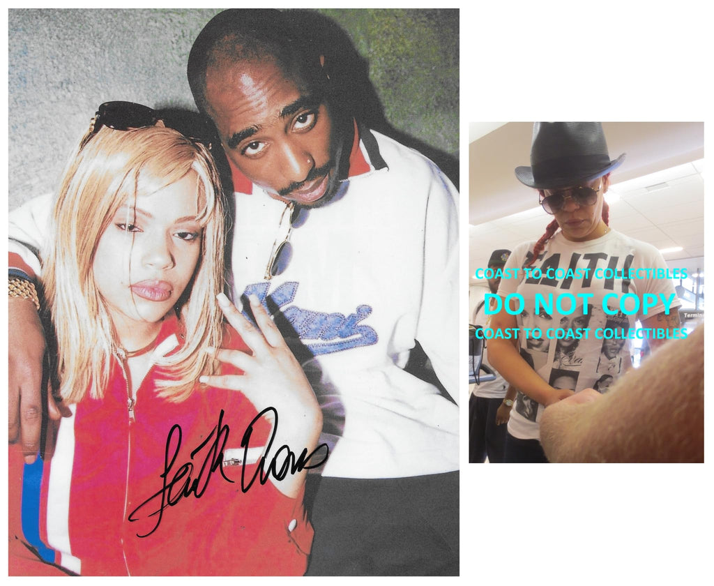 Faith Evans Hip Hop rapper signed 8x10 photo exact proof COA autographed STAR 2 PAC