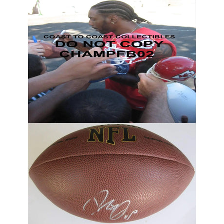 Dwayne Bowe Cleveland Browns, Kansas City Chiefs, Lsu Tigers signed, autographed NFL football