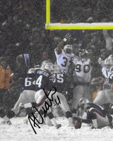 Adam Vinatieri signed New England Patriots football 8x10 photo Proof COA autographed