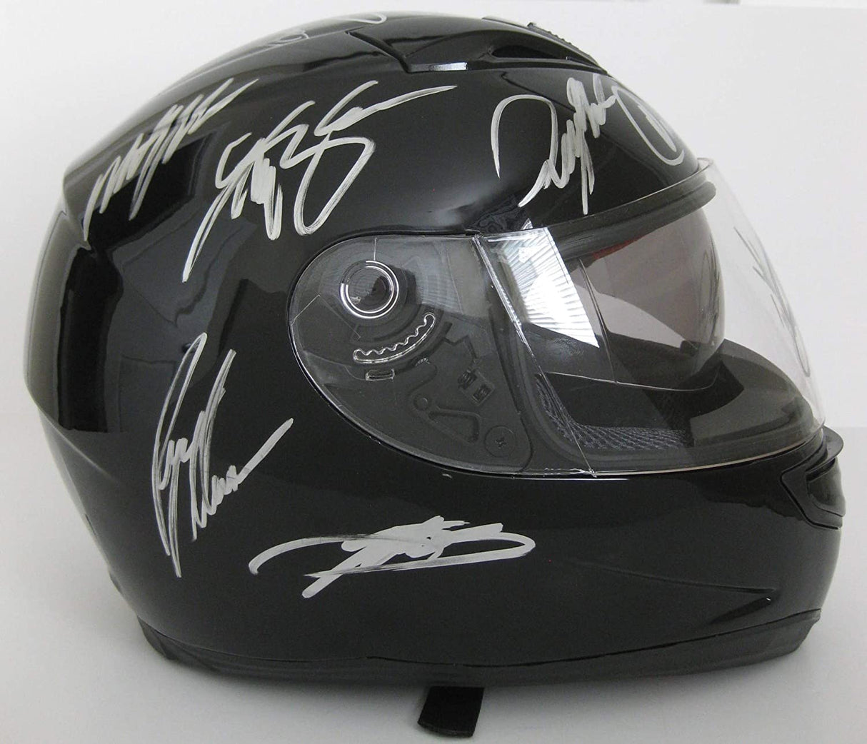 Nascar Drivers signed full size helmet Johnson,Keselowski,Logano + more proof