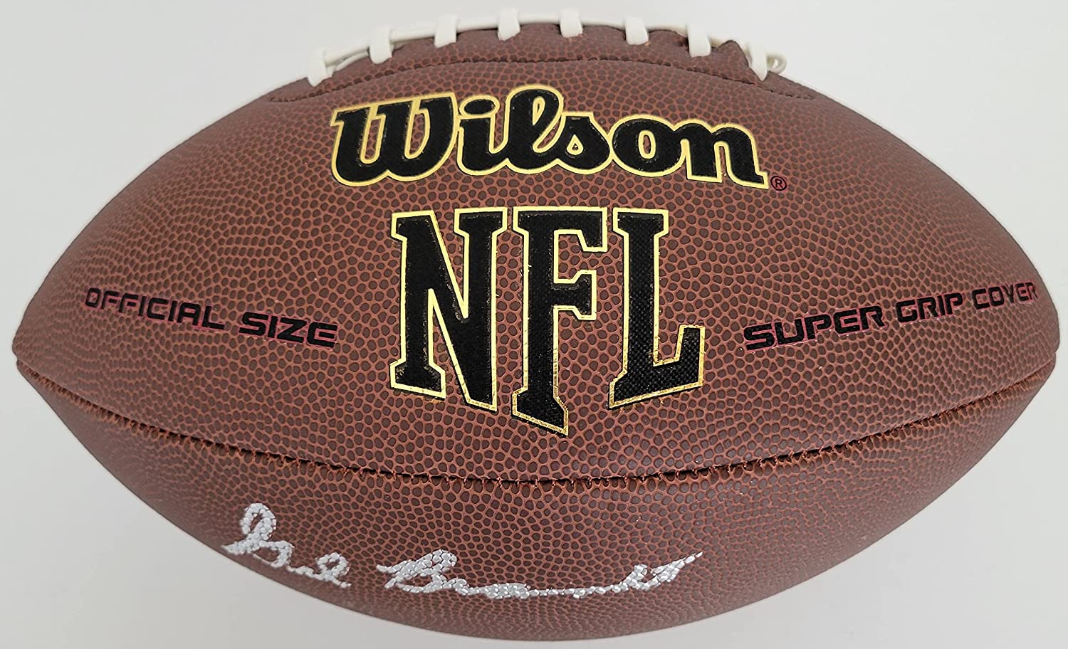 Gil Brandt HOF Dallas Cowboys signed NFL football COA exact proof autographed