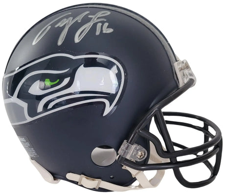 Tyler Lockett Signed Seattle Seahawks Mini Football Helmet Proof COA Autographed