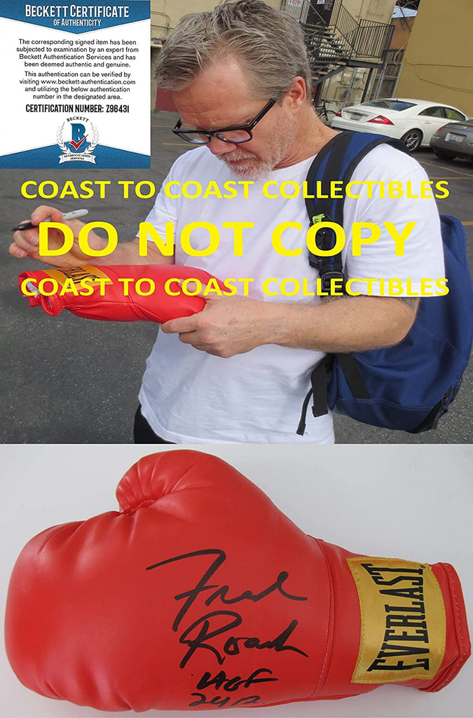 Freddie Roach Boxing Legend signed autographed Boxing Glove Proof Beckett COA,