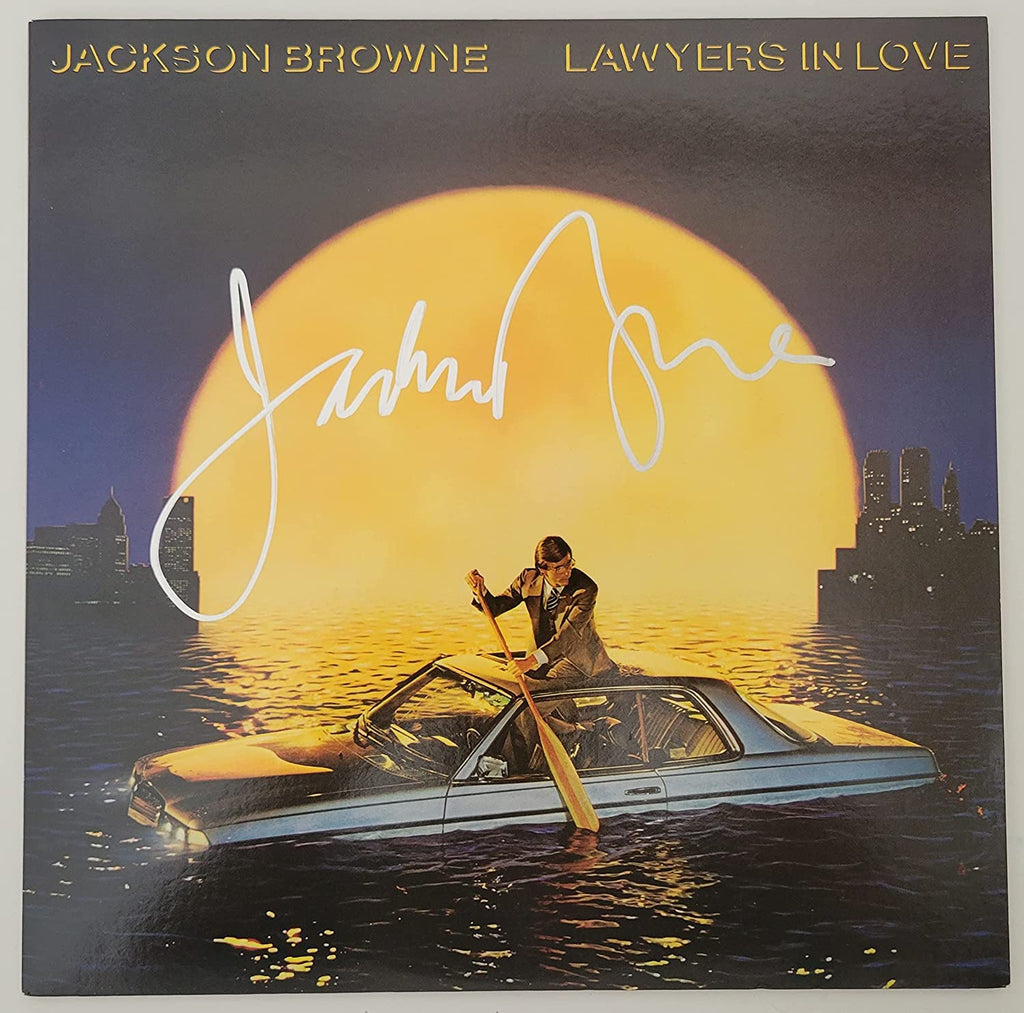 Jackson Browne signed autographed Lawyers in Love album, vinyl COA exact proof STAR