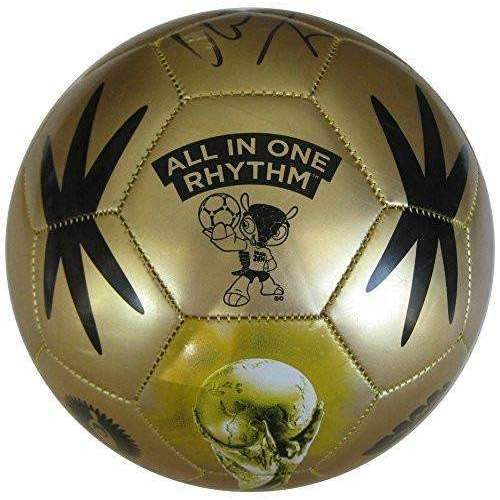 David Villa, New York City FC, Spain, Signed, Autographed, Gold Soccer Ball, a Coa with the Proof Photo of David Signing the Ball Will Be Included