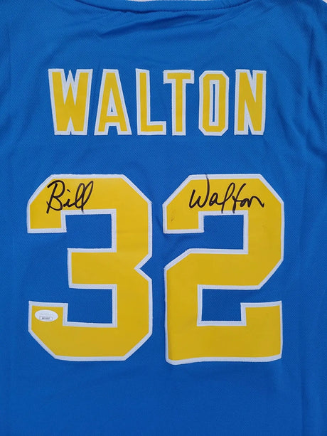 Bill Walton signed UCLA Bruins Basketball Jersey exact proof JSA COA autographed.
