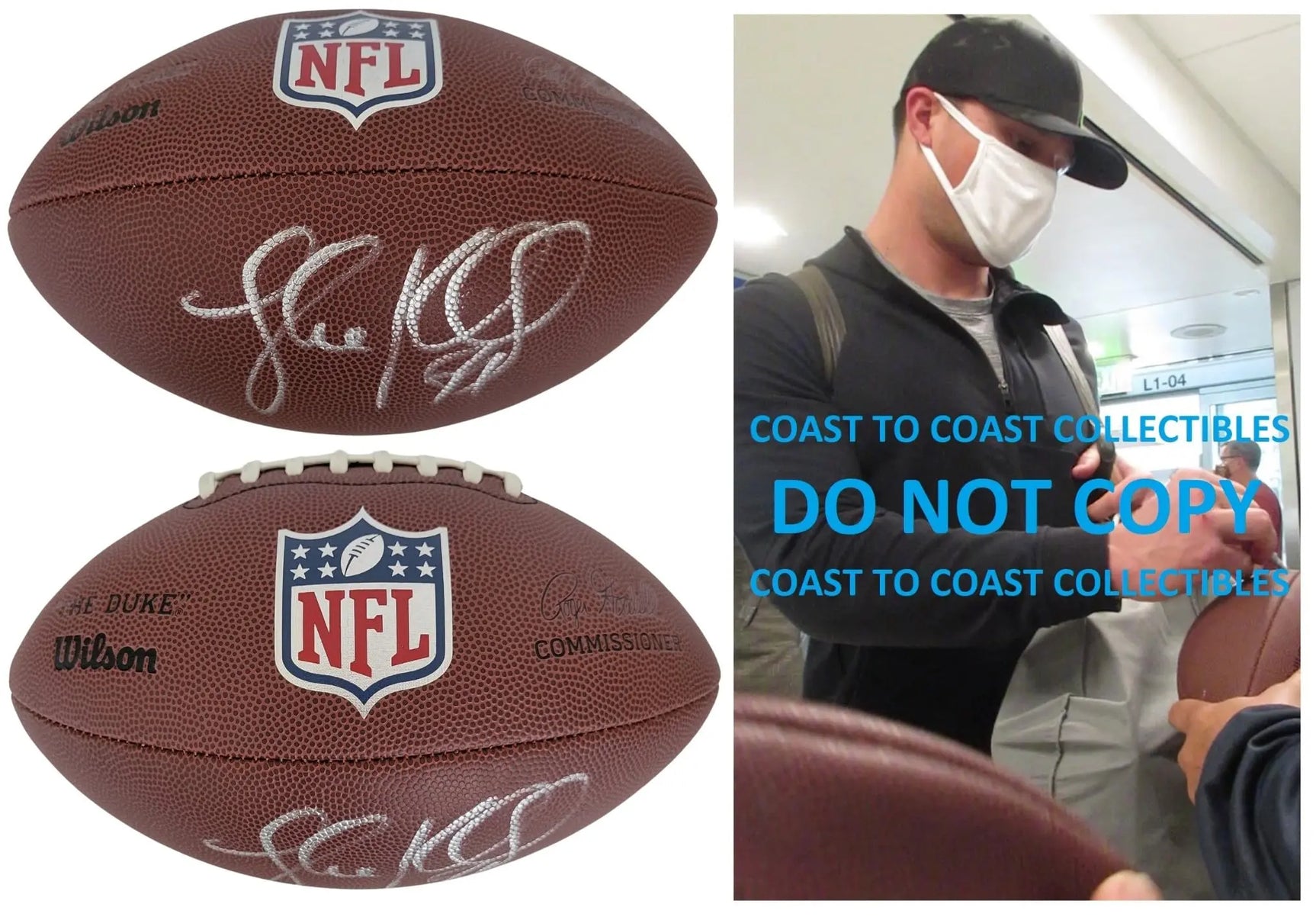 Luke Kuechly Signed Duke Football Proof COA Autographed Carolina Panthers Boston Cellege