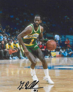 Gus Williams Seattle SuperSonics signed,autographed Sonics basketball 8x10 photo,proof COA