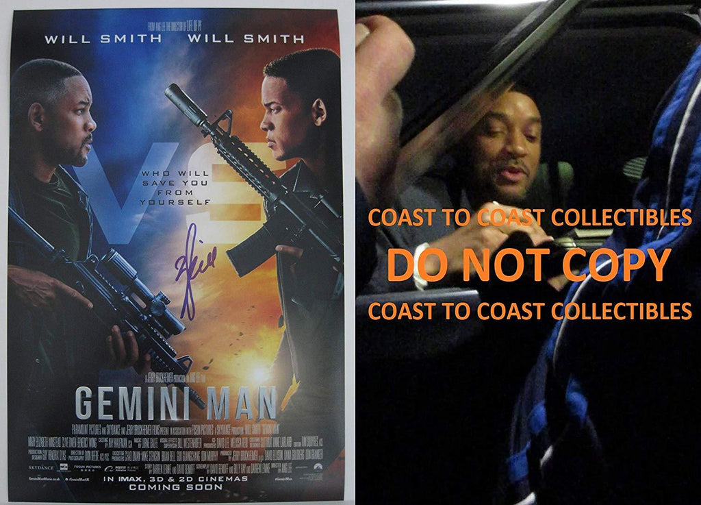 Will Smith signed autographed Gemini Man 12x18 movie poster photo, proof, STAR