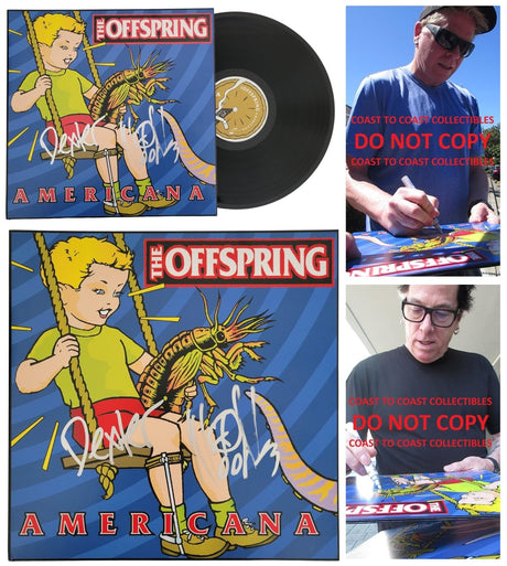Dexter Holland Noodles signed The Offspring Americana album Vinyl COA proof auto STAR