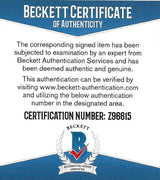 Antrel Rolle NY Giants Cardinals Miami signed NFL football proof Beckett COA autographed