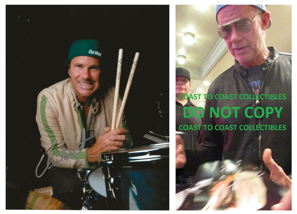 Chad Smith Red Hot Chili Peppers Drummer signed 8x10 photo COA Proof autographed! STAR.