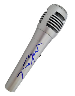 Jerry Harrison Talking Heads signed microphone autographed mic COA exact proof Star